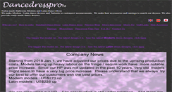 Desktop Screenshot of dancedresspro.com